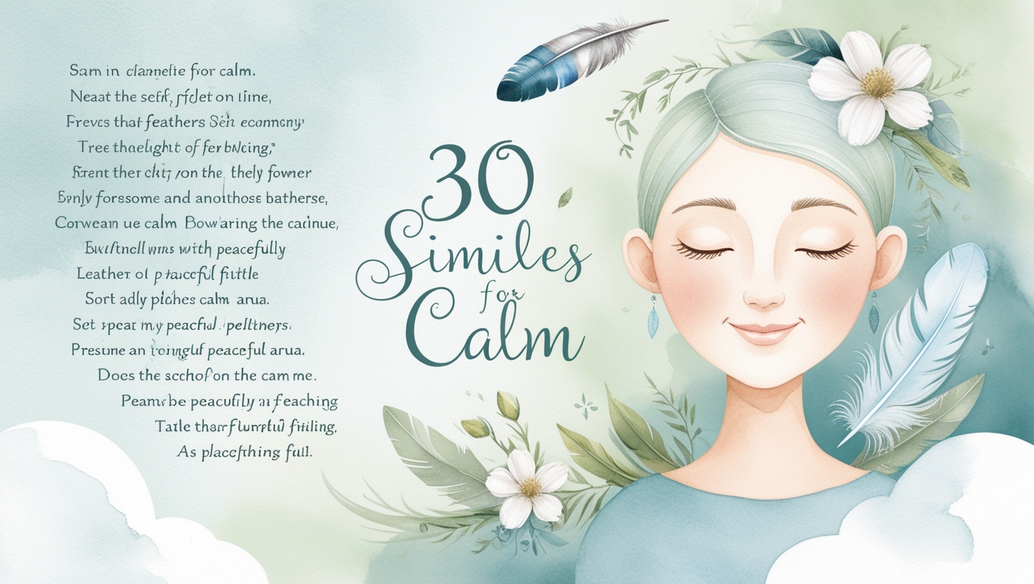 30 Similes for Calm
