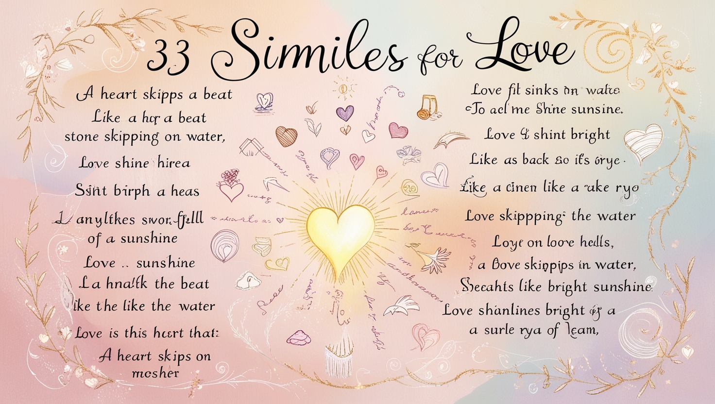 33 Similes for Love