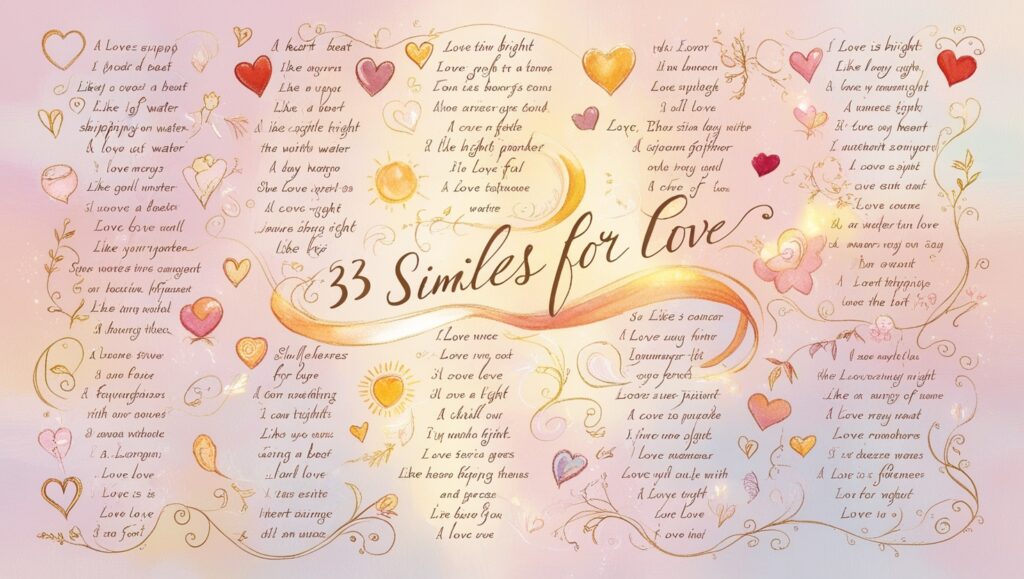 33 Similes for Love 2 Leonardo Phoenix 09 A whimsical illustration of 33 similes for 3