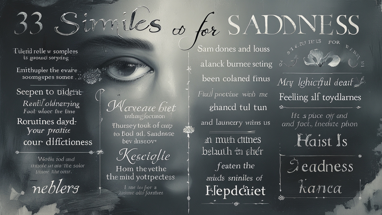 33 Similes For Sadness - Idioms Insider