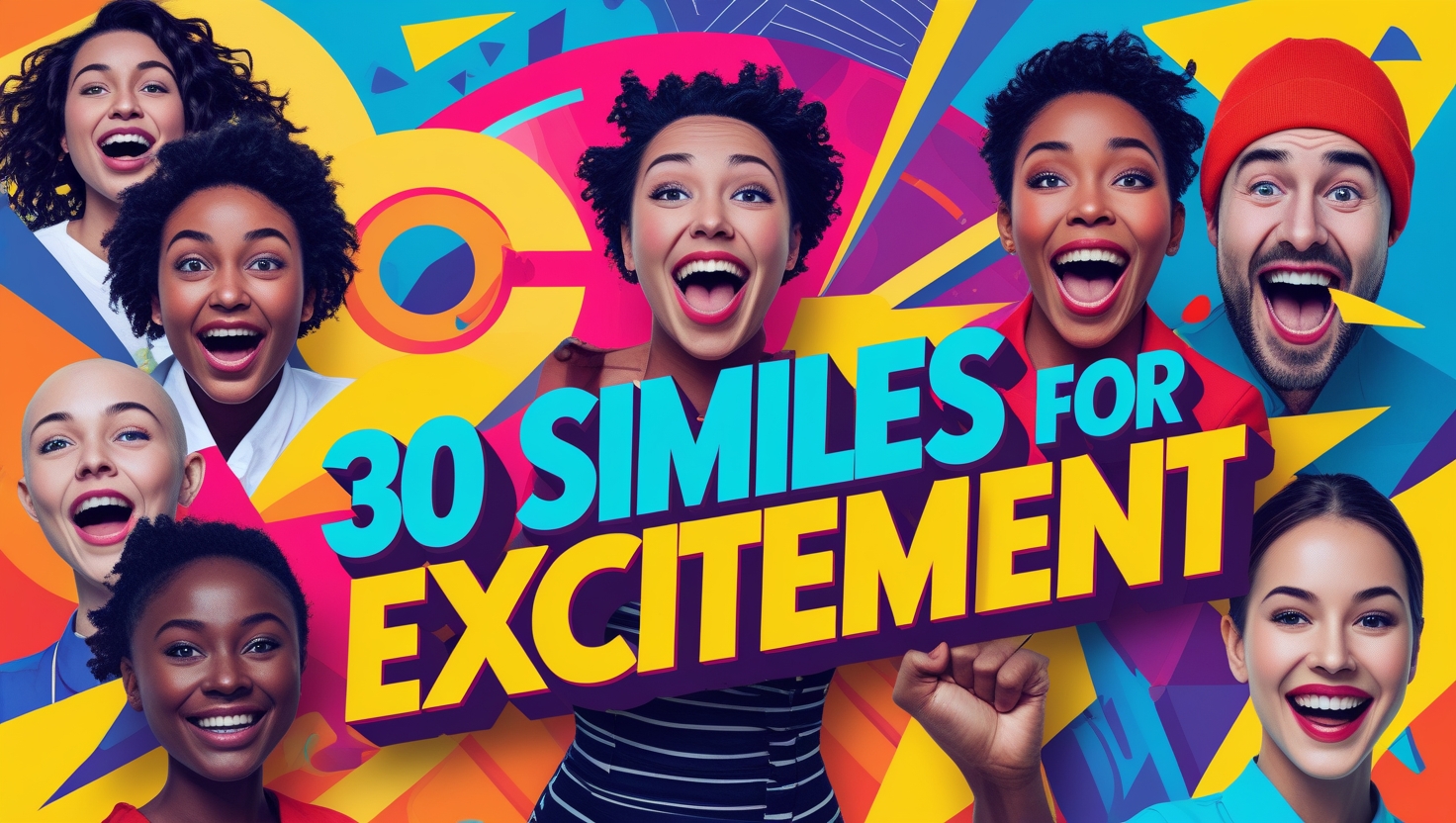 30 Similes for Excitement