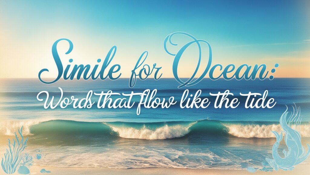 Simile for Ocean: Words that Flow Like the Tide 3 Leonardo Phoenix 09 A visually striking image featuring a sere 3