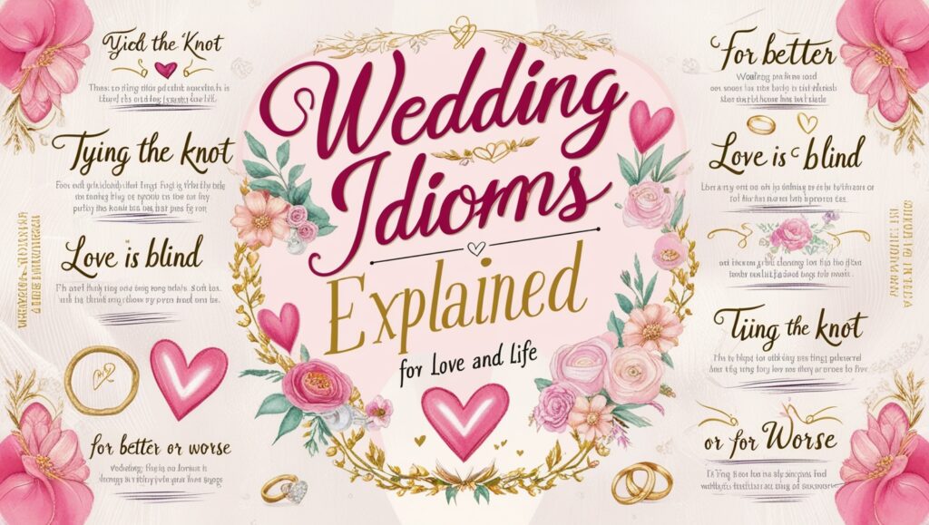 Wedding Idioms Explained for Love and Life 3 Leonardo Phoenix 09 Create a vibrant and detailed infographic 1 1
