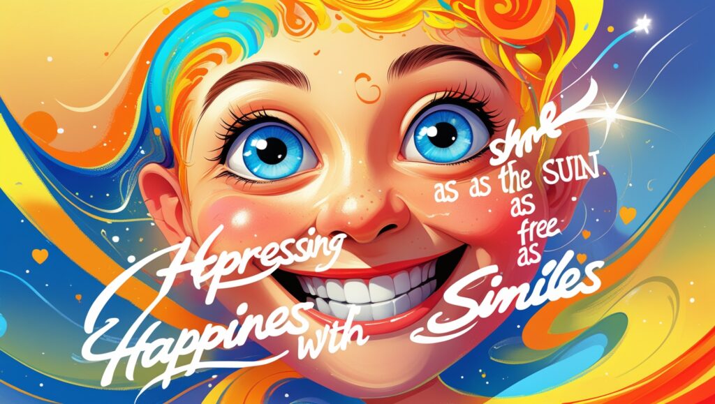 Expressing Happiness with Similes 3 Leonardo Phoenix 10 A vibrant and colorful digital illustratio 0