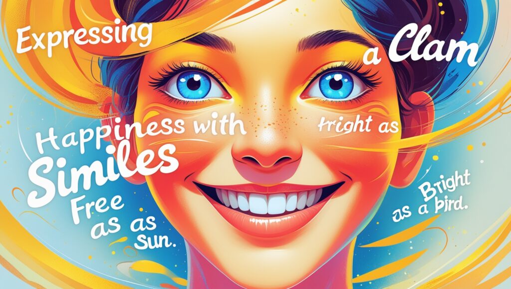 Expressing Happiness with Similes 2 Leonardo Phoenix 10 A vibrant and colorful digital illustratio 3