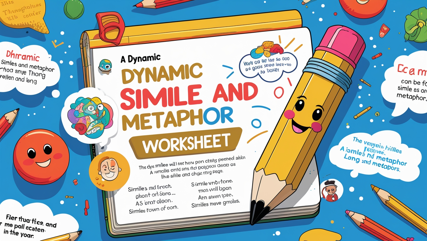 A Dynamic Simile and Metaphor Worksheet