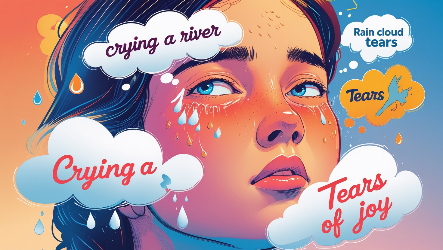 Expressing Emotions Through Crying Idioms