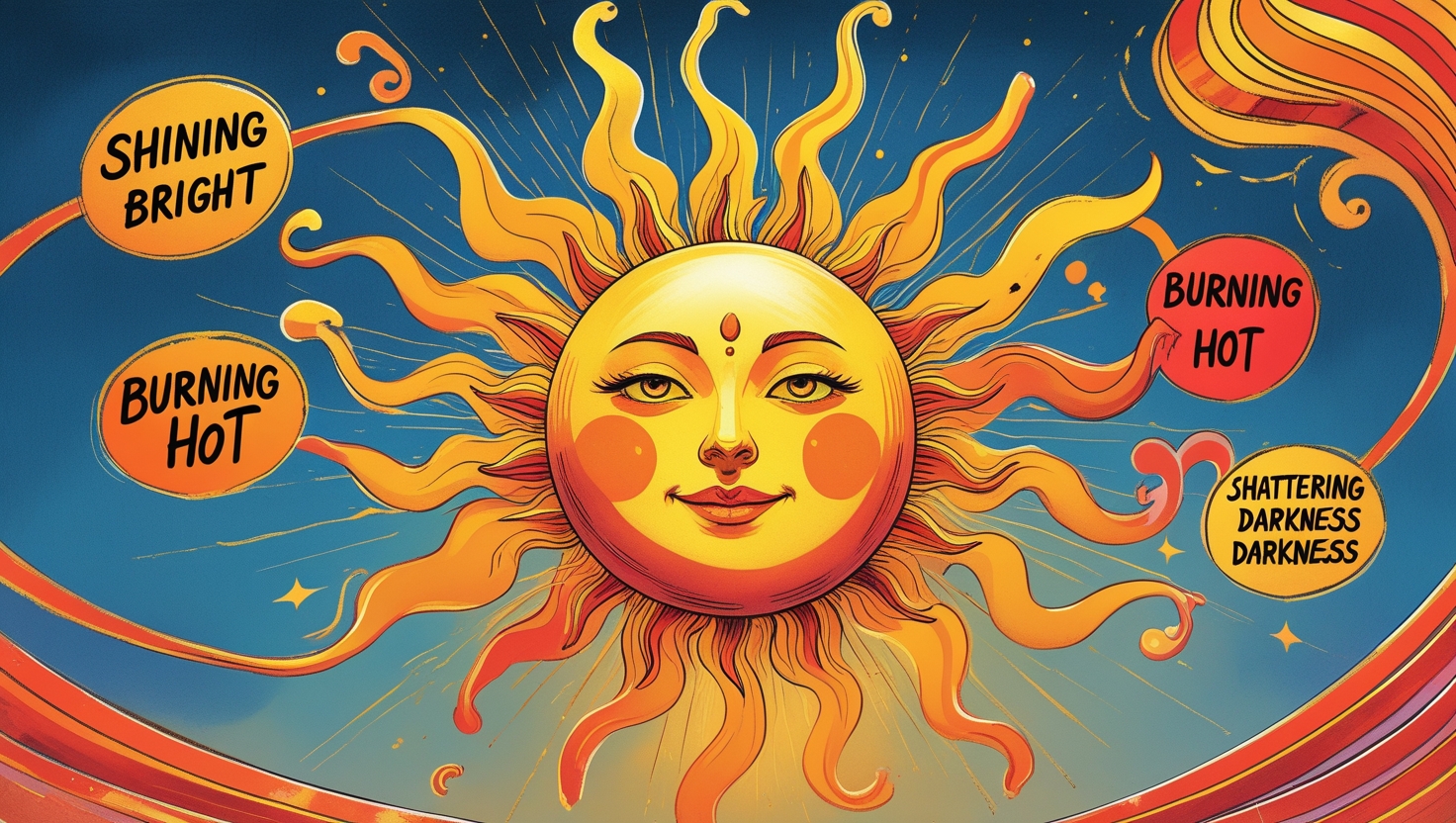 Simile Sun: Brilliant Phrases to Portray Its Glow