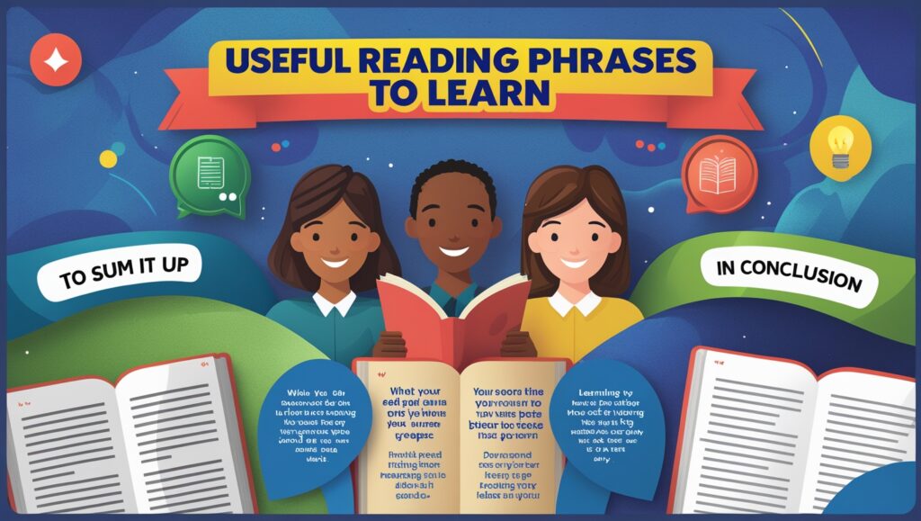 Useful Reading Phrases You Should Learn 2 Leonardo Phoenix 10 A vibrant and detailed infographic illustr 2