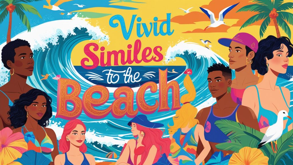 Vivid Similes About the Beach 2 Leonardo Phoenix 10 Create a vibrant and dynamic illustration 3