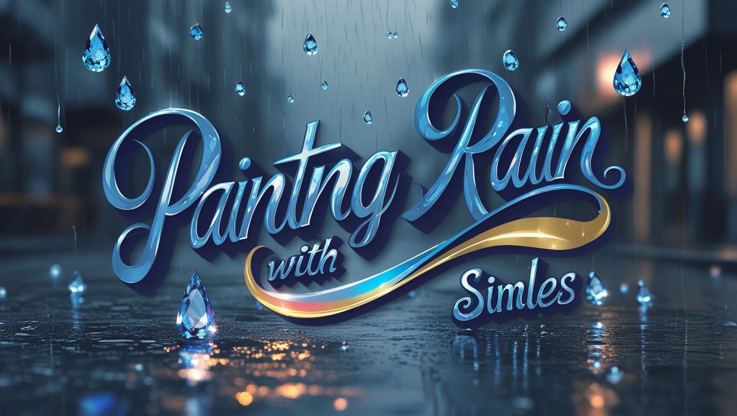 Painting Rain with Similes