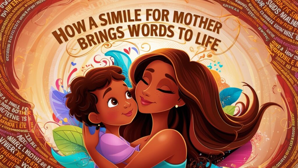 How a Simile for Mother Brings Words to Life 3 Leonardo Phoenix 09 A vibrant and dynamic image illustrating t 1