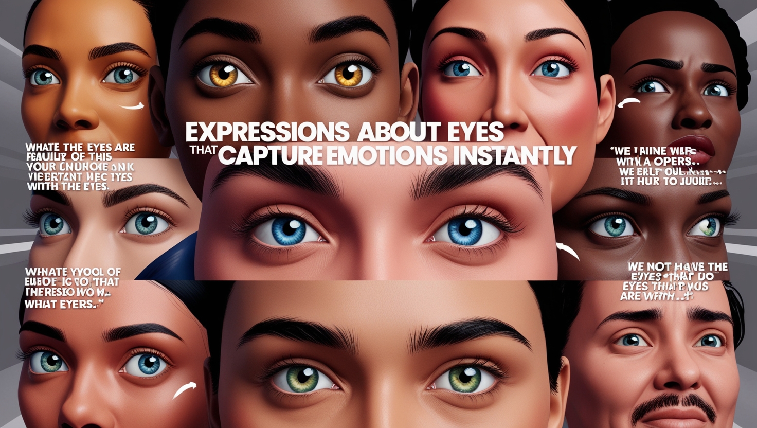 Expressions About Eyes That Capture Emotions Instantly