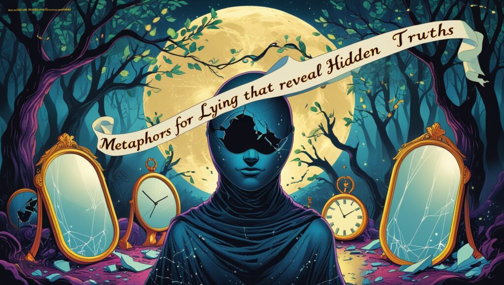 Metaphors for Lying That Reveal Hidden Truths 3 Leonardo Phoenix 10 A surreal dreamlike illustration with vibr 2