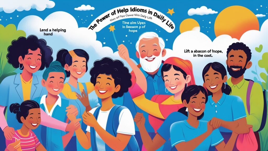 The Power of Help Idioms in Daily Life 3 Leonardo Phoenix 10 A vibrant and dynamic visual representatio 0
