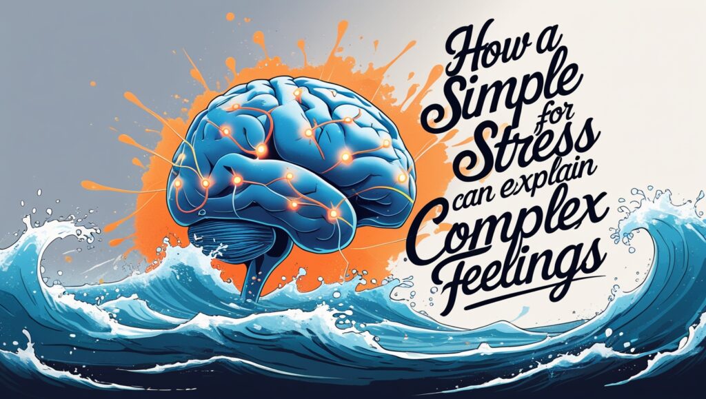 How a Simple Metaphor for Stress Can Explain Complex Feelings 2 Leonardo Phoenix 10 A visually striking illustration with bold 0