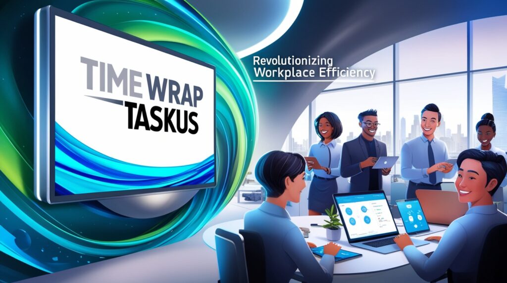 How Time Wrap TaskUs Is Changing the Future of Workplace Efficiency 3 Phoenix 09 A futuristic illustration of a sleek and modern off 0