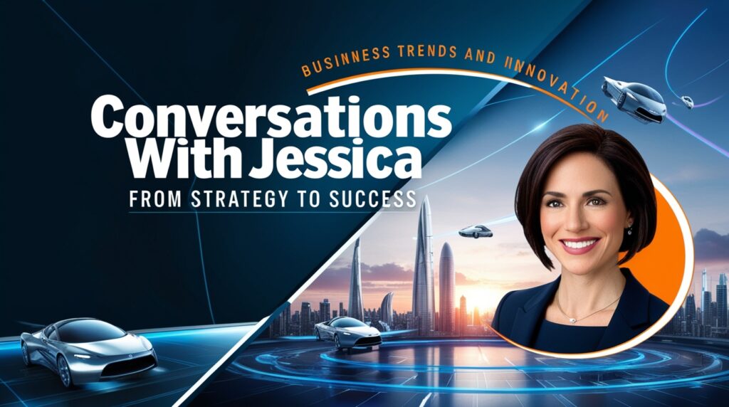 Business Trends Innovation ConversationsWithJessica: From Strategy to Success 3 Phoenix 09 A visually striking image featuring a sleek modern 2