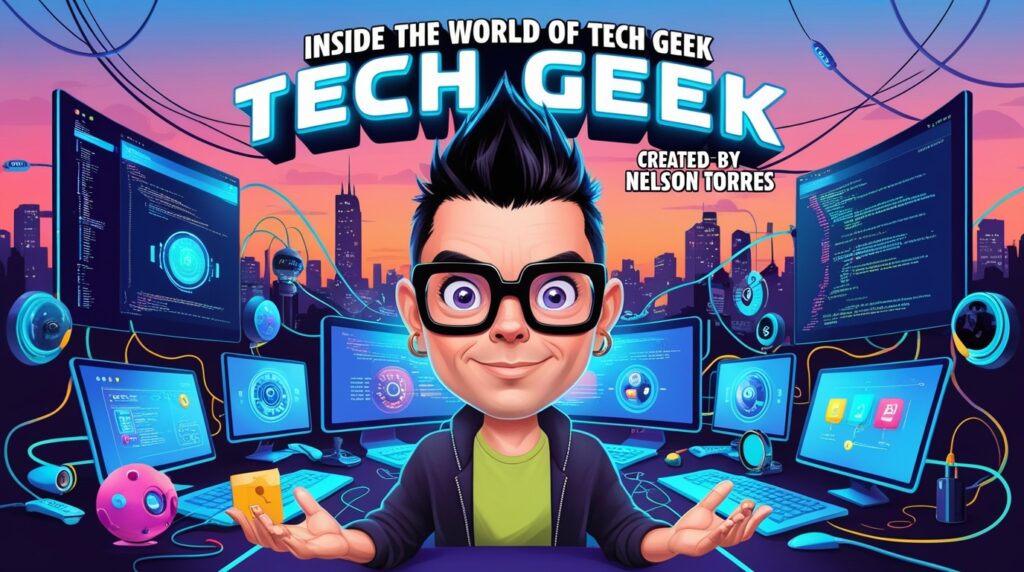 Inside the World of Tech Geek Nelson Created by Nelson Torres 3 Phoenix 09 Inside the World of Tech Geek Nelson a vibrant and 2