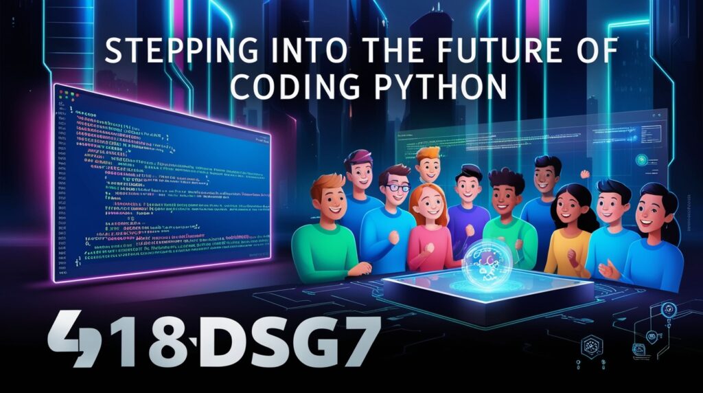 Step Into the Future of Coding with 418dsg7 Python 2 Phoenix 09 give me a vibrant and detailed picture with high gr 2