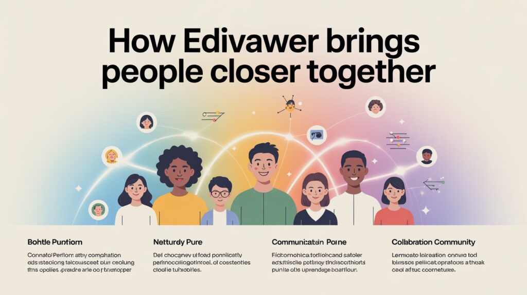 How Edivawer Brings People Closer Together 3 a modern infographic design featuring th 7d5O4eipSJWRbLt2NM36iw 5KPHxXIoRyGnPTwH0McKBQ
