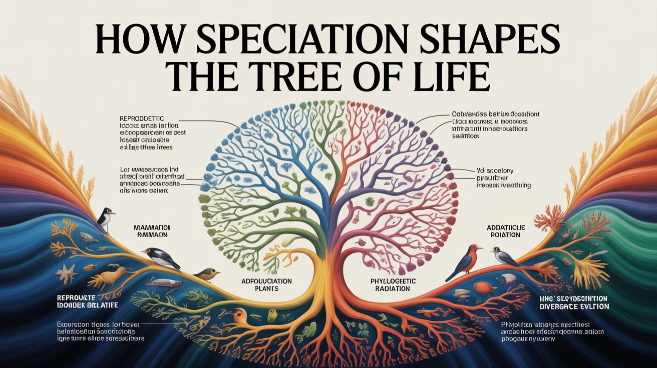 How Speciering Shapes the Tree of Life