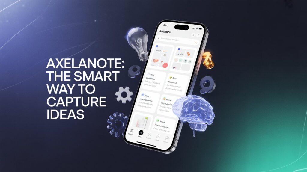 Axelanote: The Smart Way to Capture Ideas 2 a sleek digital marketing graphic showca QAcdy2yLTmuER xyslbu0g 5R XGdoRqW9jceD5b536g