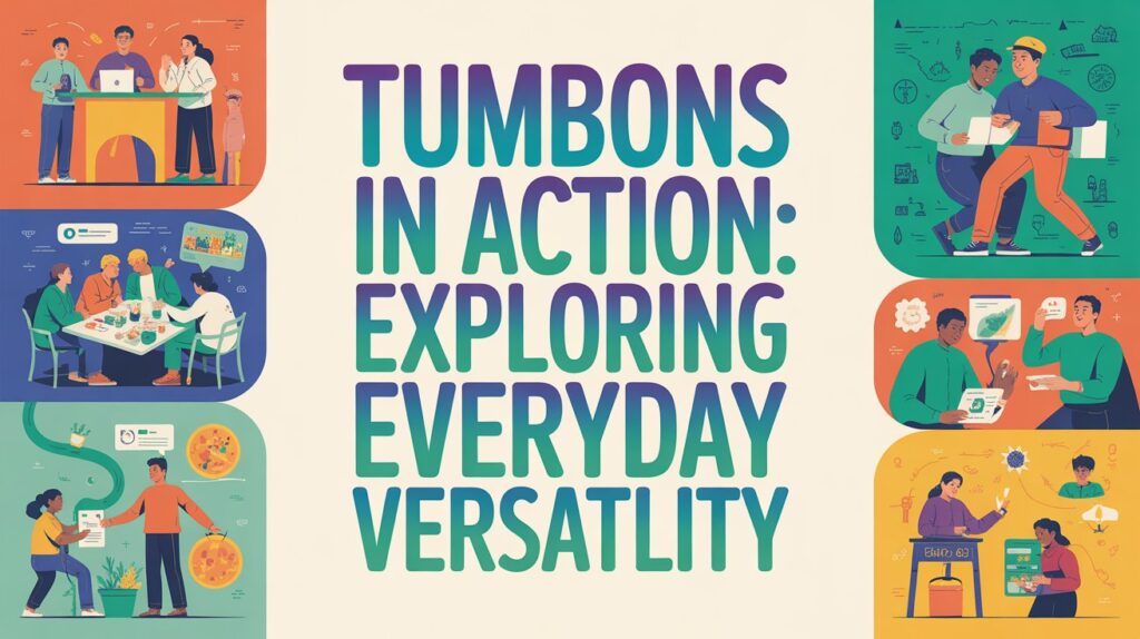 Tumbons in Action: Exploring Everyday Versatility 2 a vibrant infographic style poster featu A9nu3gR8RDCENJX3W3vD8Q M3M66IodTe2yPNOuApXzCA cover