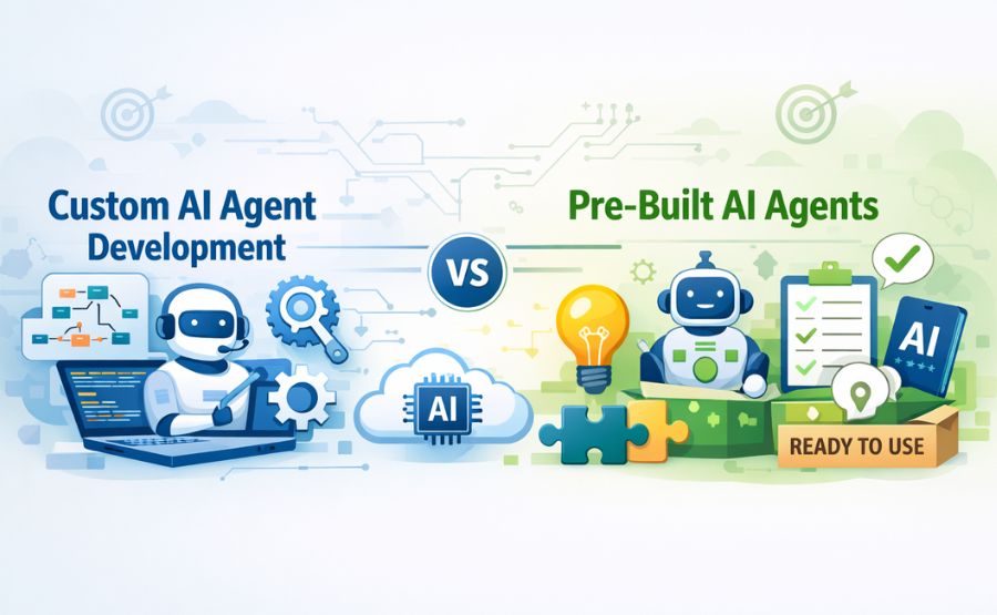 Custom AI Agent Development vs Pre-Built AI Agents