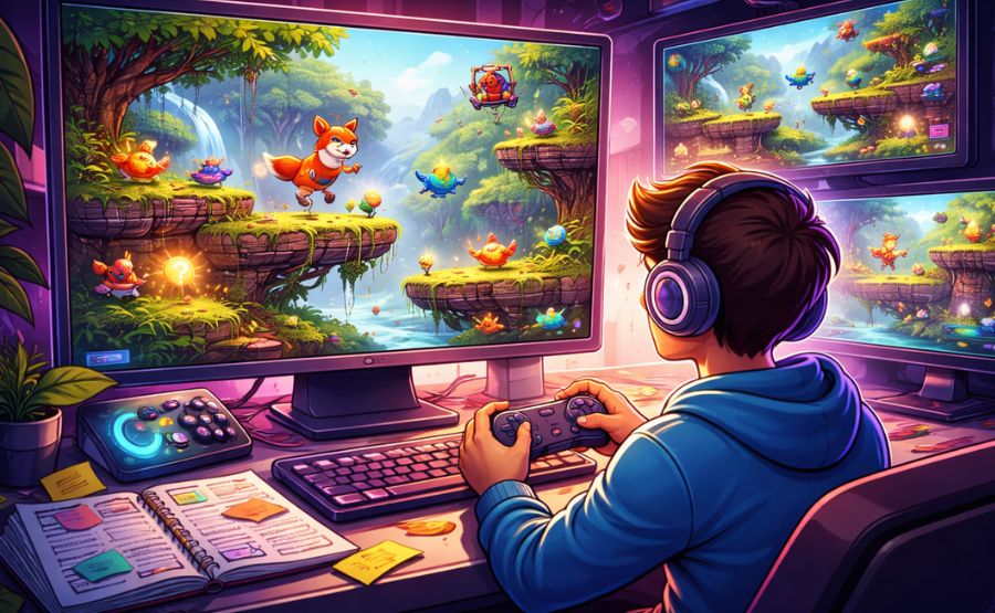 How Beginners Test and Improve AI Generated Games 