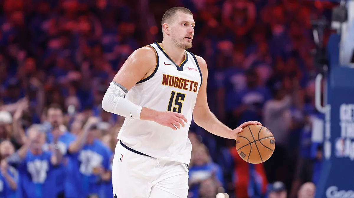 Nikola Jokic facilitates the offense