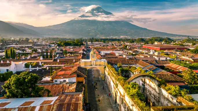 The town of Antigua Guatemala