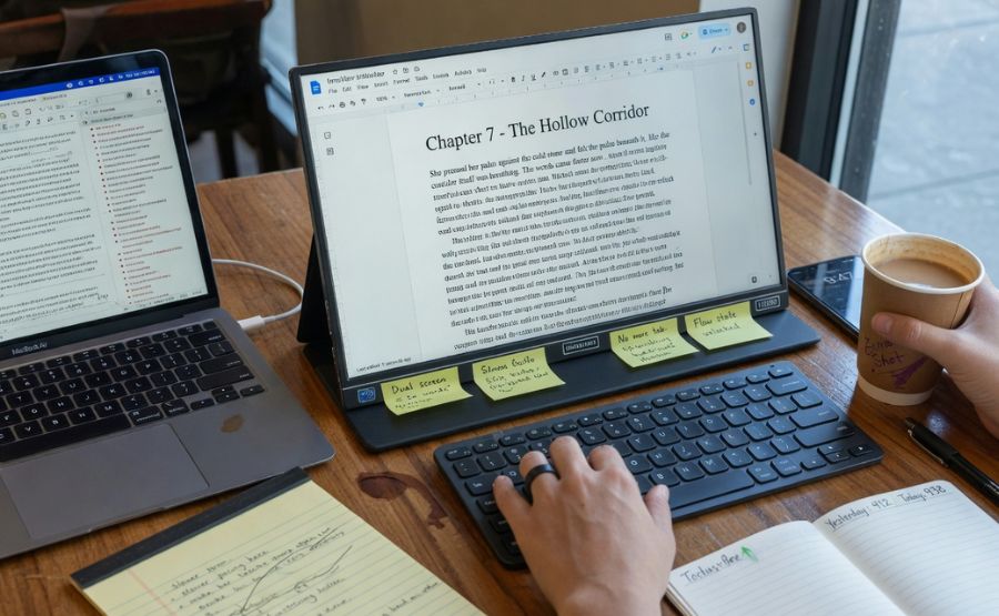 How a Portable Monitor Helps You Write Faster and Better