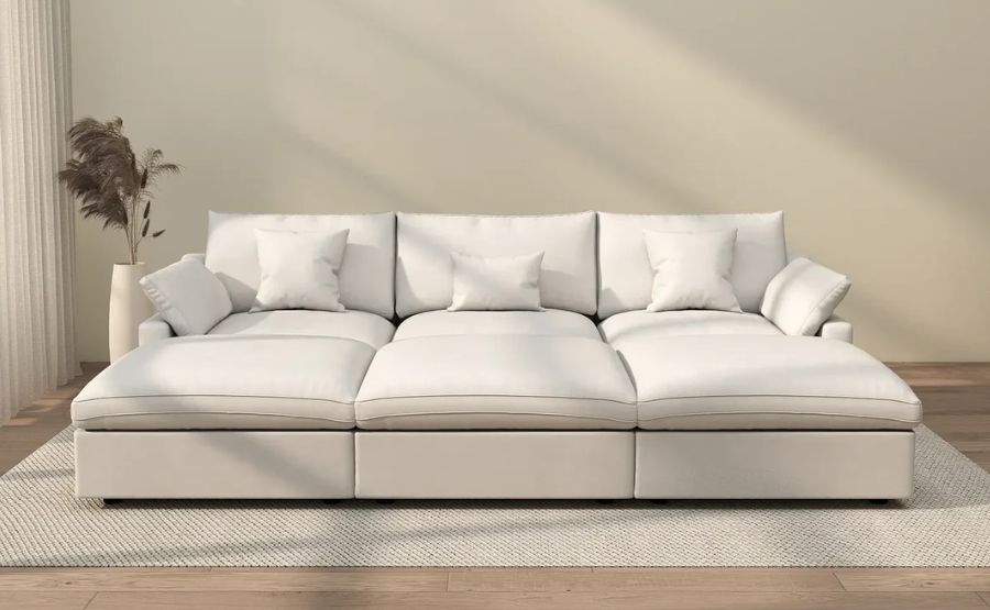 #17 pit sectional couch: Best Room Sizes and Shapes for This Deep Seating Style