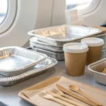 airline tableware display