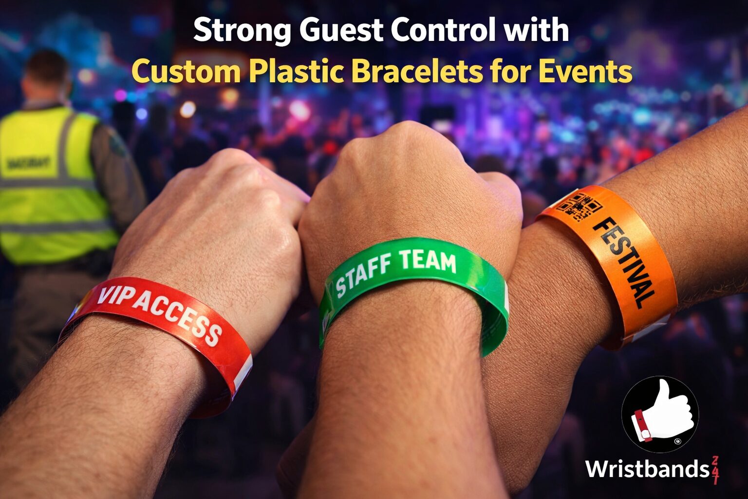 Custom Plastic Bracelets