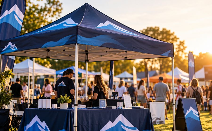 The True ROI of a Custom Printed Canopy Tent: How to Measure More Than Just Event Day Visibility