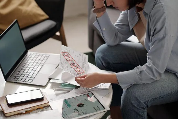4 Common Payroll Errors Payroll Firms Help Prevent 2 hand troubled woman with overdue bill 274679 49312.jpg